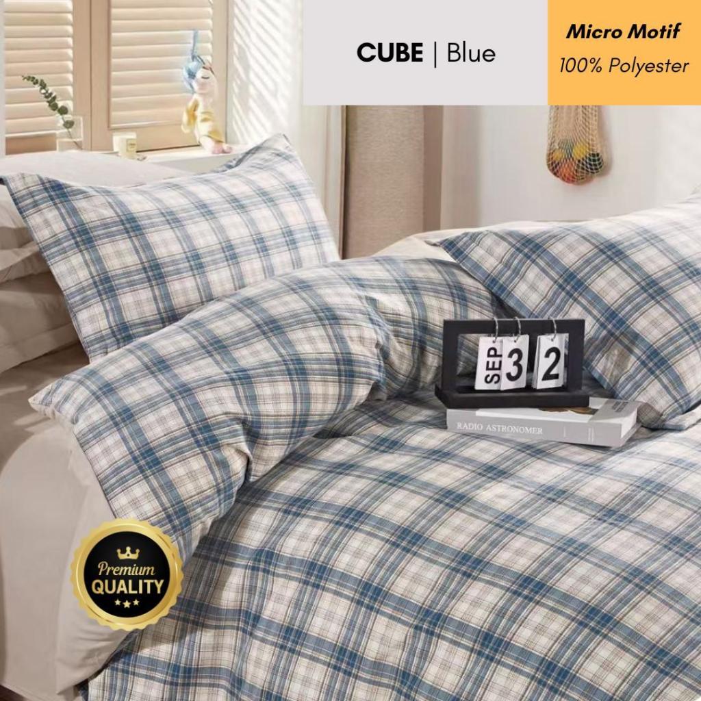 [MICROTEX] Bahan Kain Sprei Microtex Motif 100% CUBE