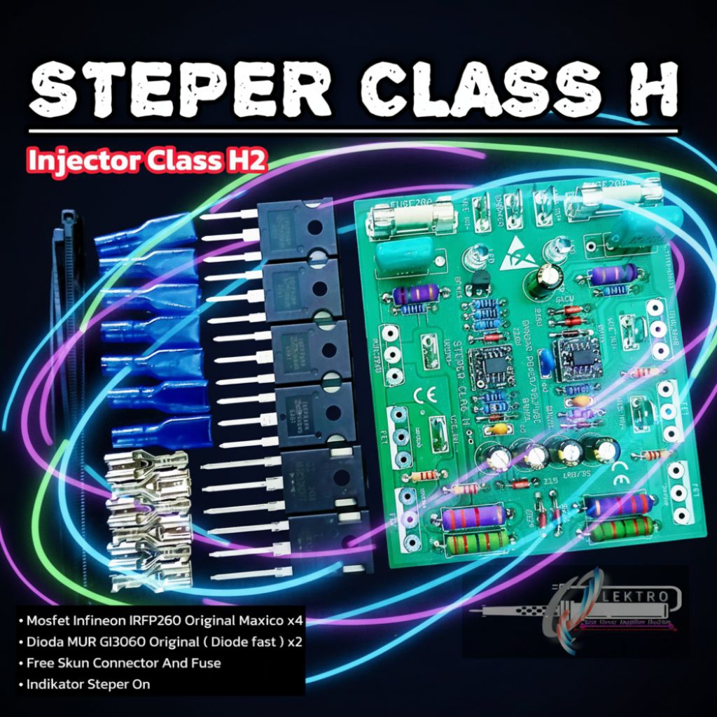 KIT Inject Class H | Stepper | Steper Class H Double Layer Siap Pakai | Full mosfet | 2U |