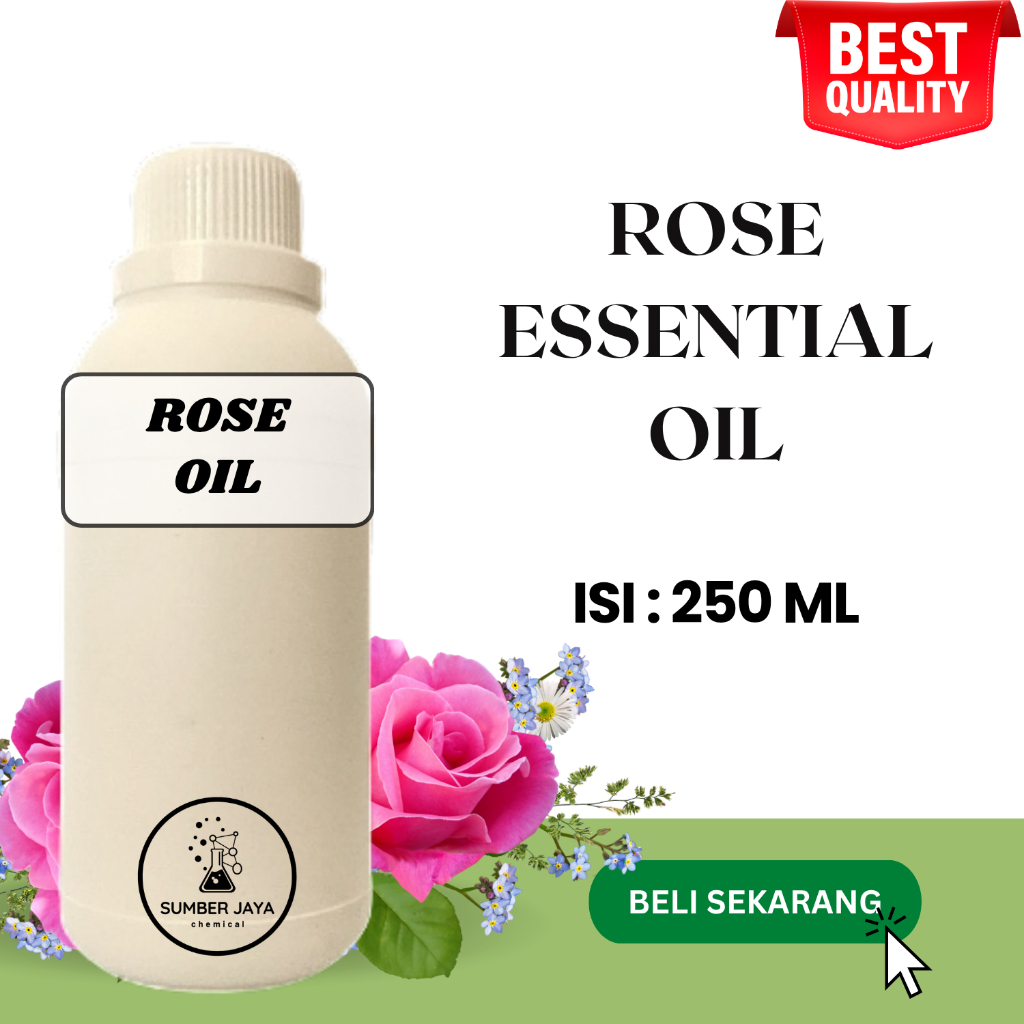 Rose Essential Oil / Minyak Atsiri Bunga Mawar 250 ML ASLI