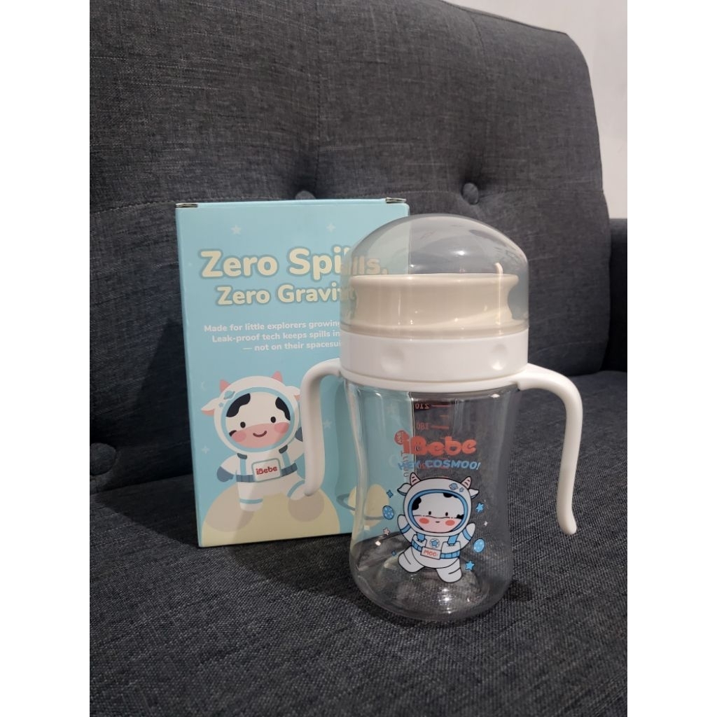 Ibebe Botol Air Minum Susu Gelas Anti Tumpah BPA Free Preloved
