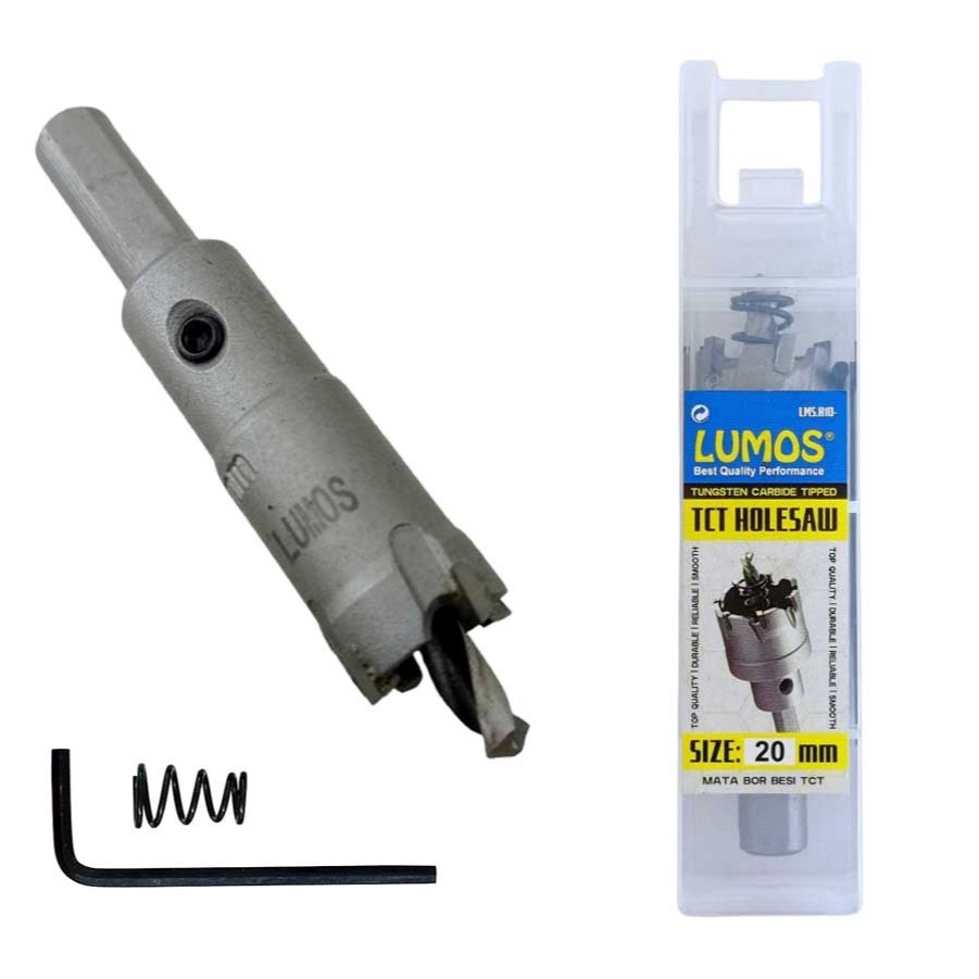 Hole Saw TCT LUMOS 20mm / HoleSaw Besi 20mm / Mata Bor Besi 20 mm TCT