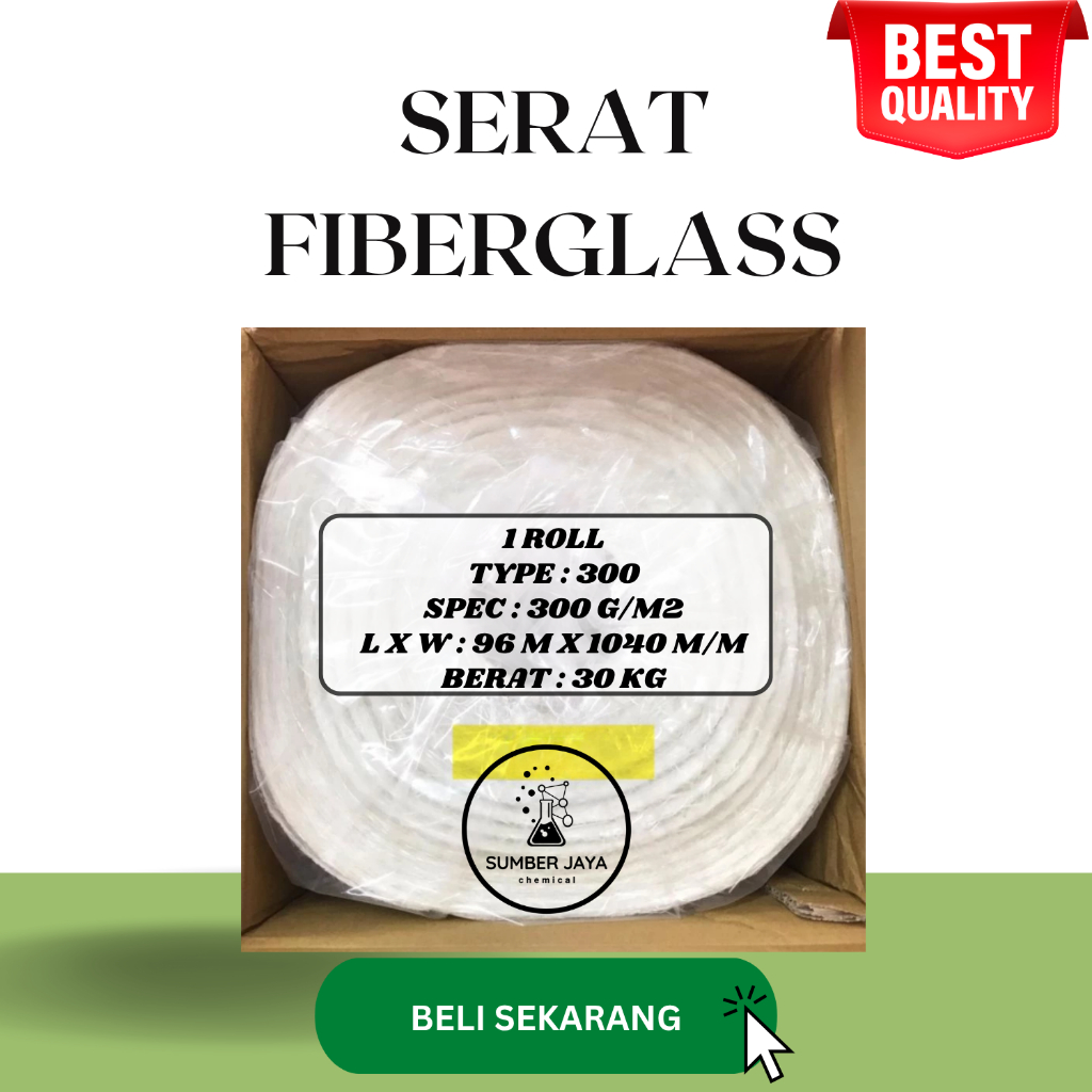 Serat Fiberglass / Matt Fiber 1 Roll 30 KG