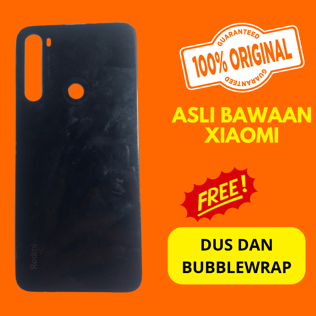 tutup belakang xiaomi redmi note 8 - asli ori xiaomi - backdoor ori copotan cabutan bawaan