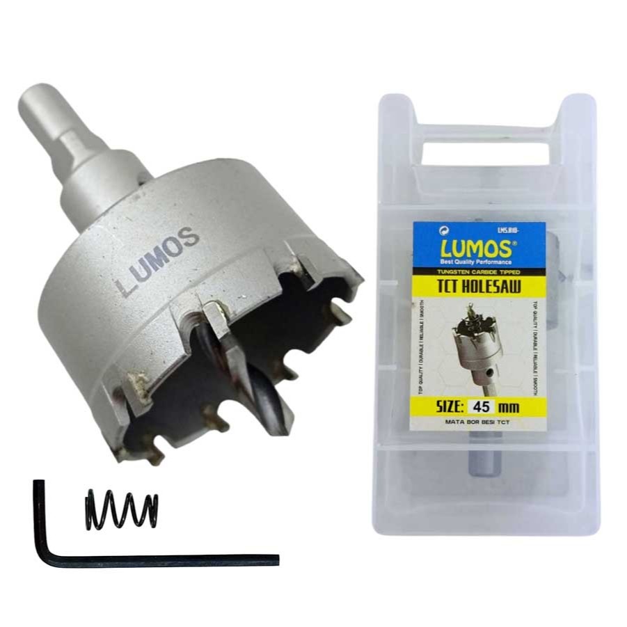 Hole Saw TCT LUMOS 45mm / HoleSaw Besi 45mm / Mata Bor Besi 45 mm TCT
