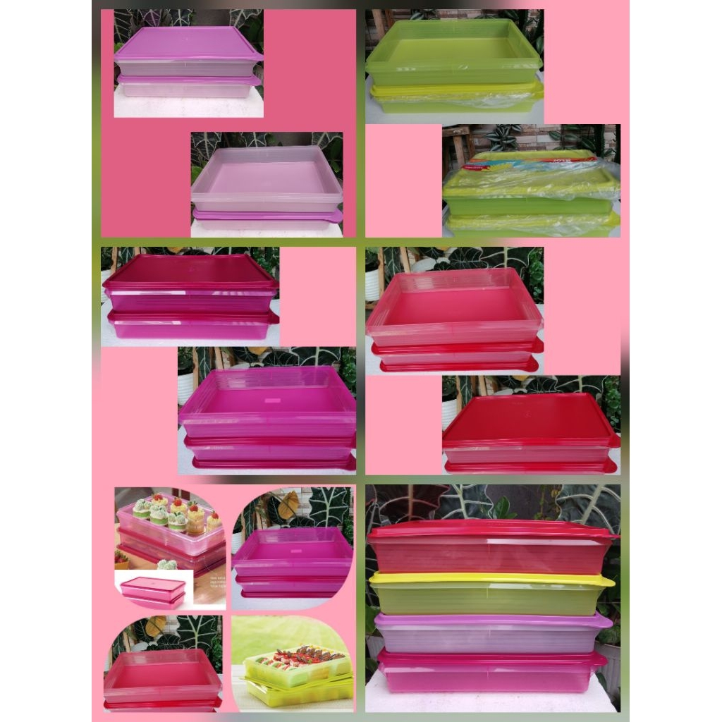 Large snack n stor tupperware 1 pcs / Eleganzia stak stor tupperware / Toples tupperware  / kotak tu