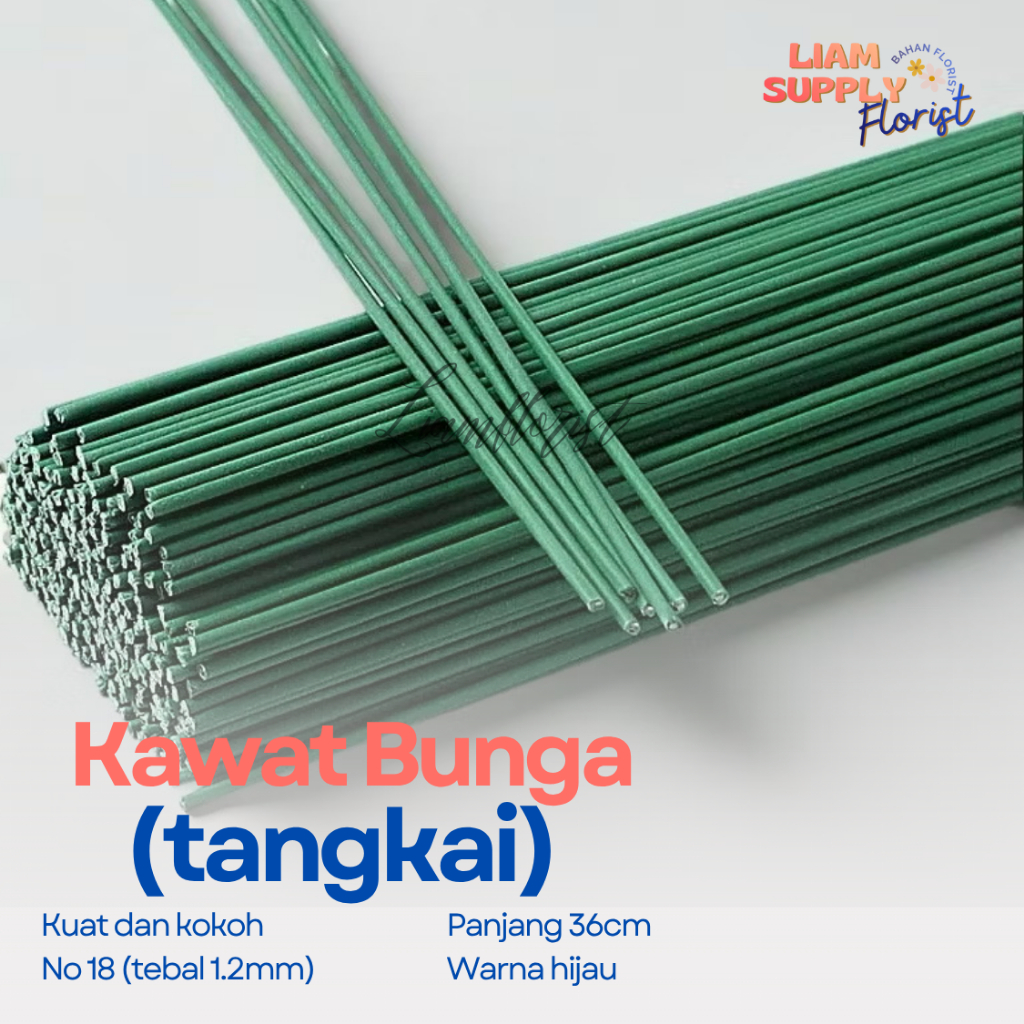 Stick Bunga Kawat Tangkai Bunga Ranting Bunga Stick Buket Bunga Besi Bunga Kawat Bunga LS