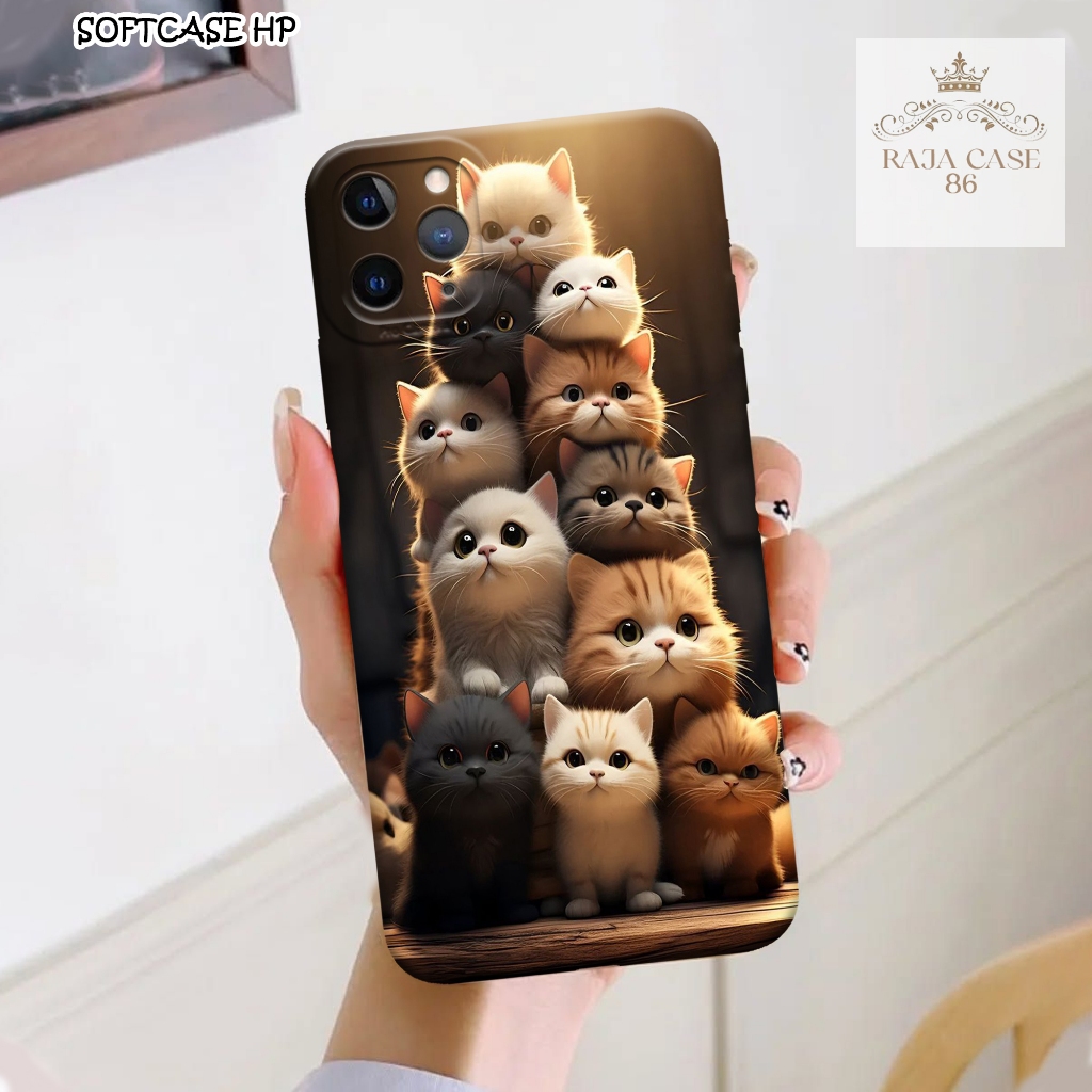 Case Iphone 11 - casing Iphone 11 - Motif case Cats - Pelindung handphone - Iphone - Softcase Iphone