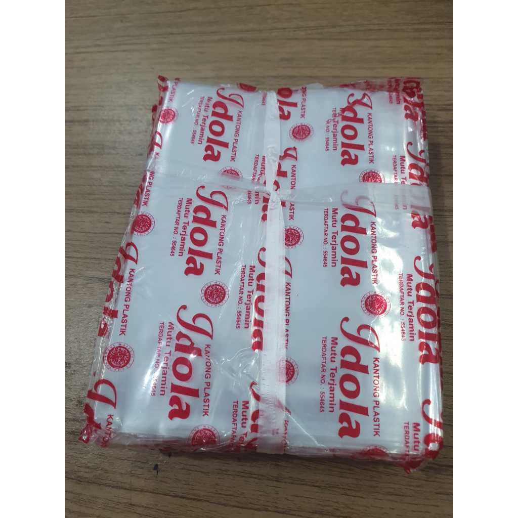 plastik PP idola 14X33 (1KG )/idola 1/4 kg ukuran 9X20