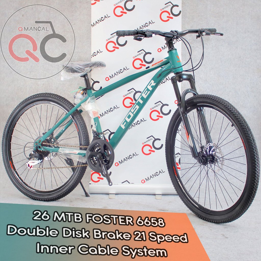 Sepeda Gunung MTB FOSTER by PACIFIC 26" 24" 20" 21 Speed Disc Brake Mountain Bike