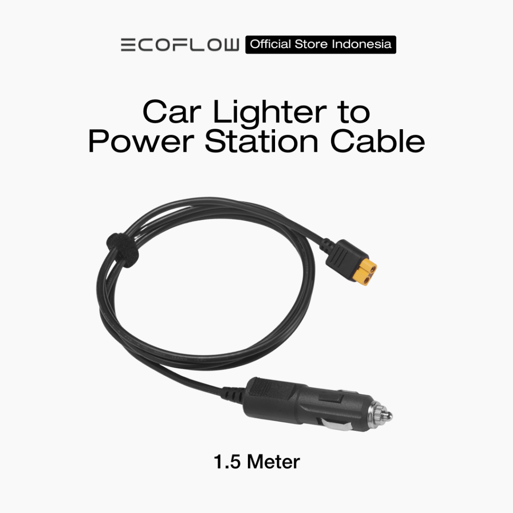 EcoFlow  Connector Cable - Car Lighter to Power Station Ecoflow - Car Charging Cable