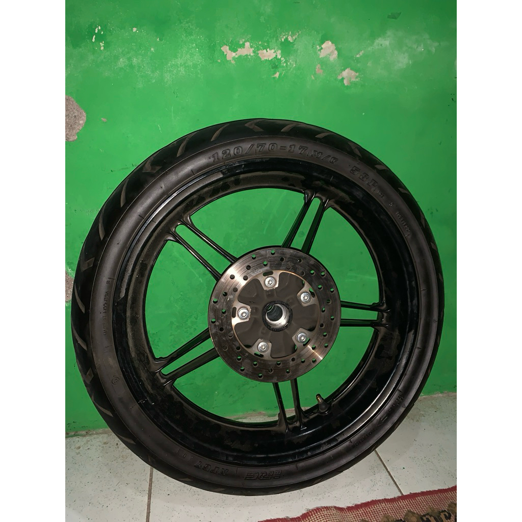 Velg + Ban + Cakram MX King V2 (Copotan Ori, Kondisi Mulus)
