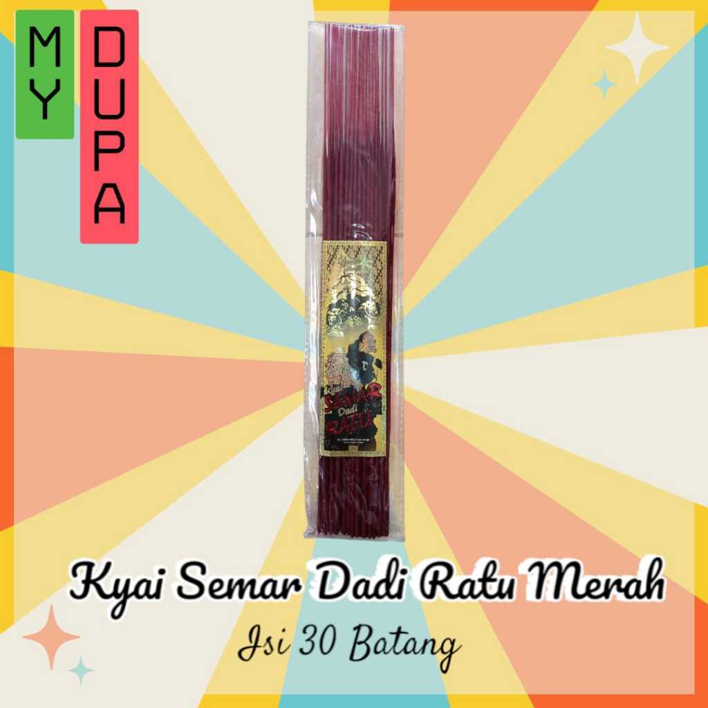 Dupa Hio Kyai Semar Dadi Ratu Warna Merah Isi 30 Batang