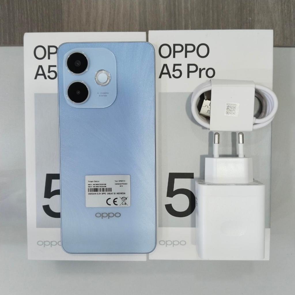 OPPO A5 Pro 4G 8GB/256GB BIRU | NFC | 5800 mAh Battery | Ex Demo - Garansi Resmi
