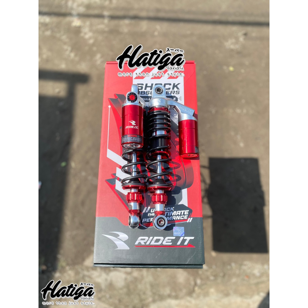 SHOCKBREAKER SKOK TABUNG RIDE IT GP 299 PRO SERIES CLICK FUNGSI GREY RED 320mm & 280mm