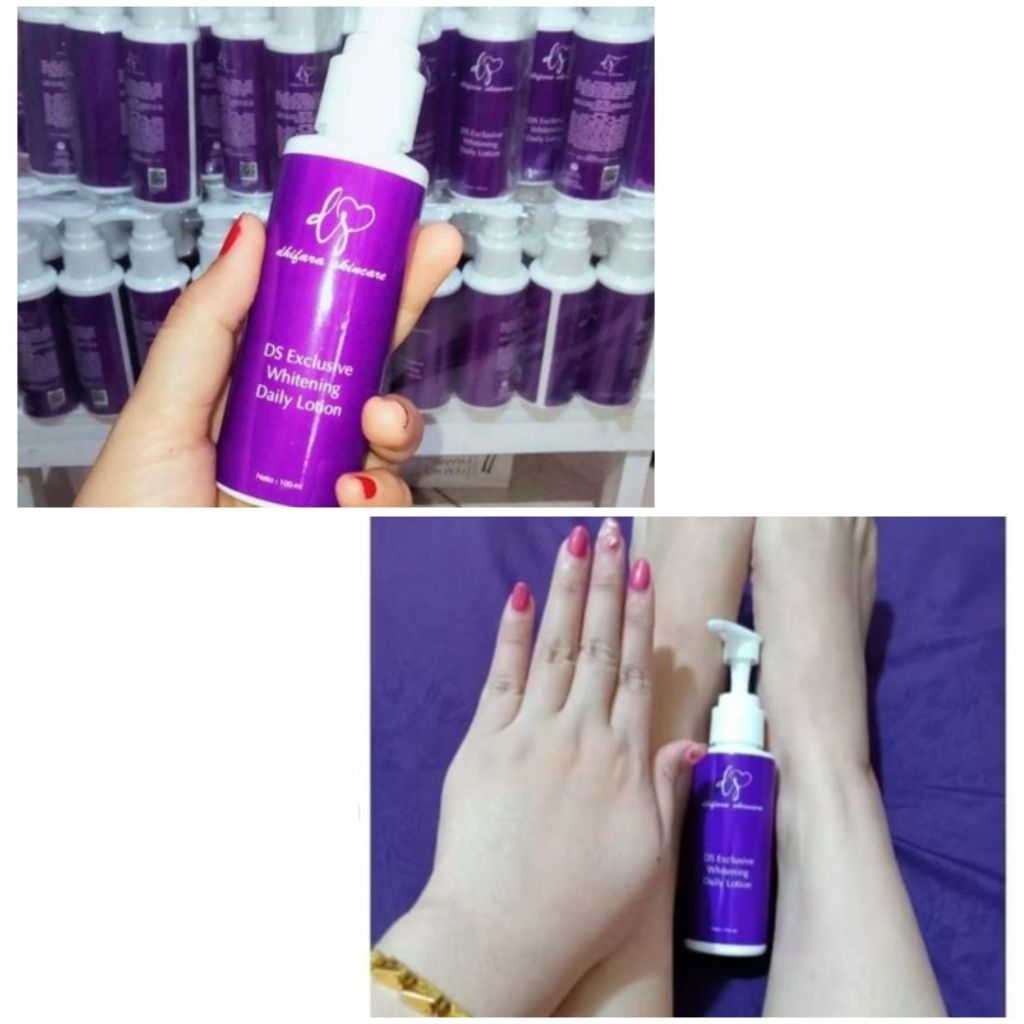 DS Exclusive Whitening Daily Lotion 100mL - Dhifara Skincare - Handbody Losion Pemutih