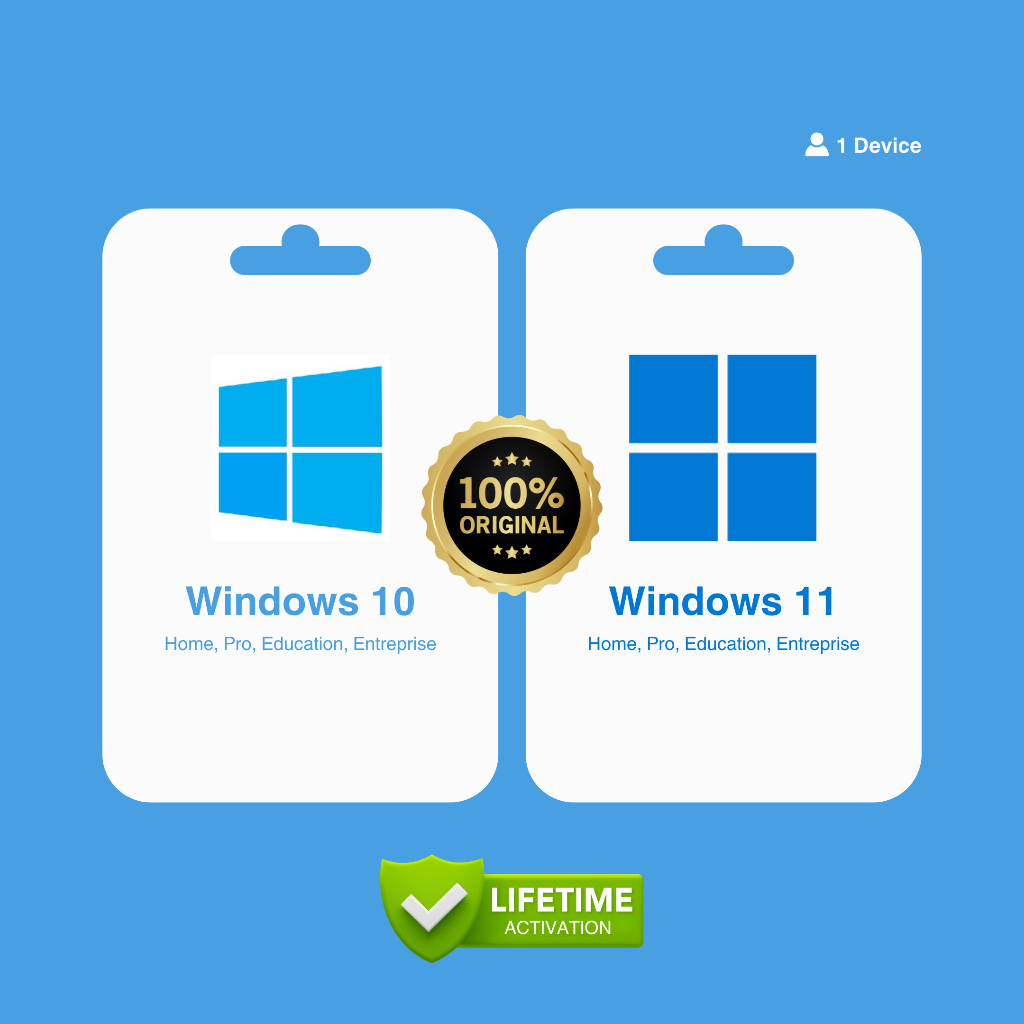 TERMURAH Key ORI Windows 10/11 Pro