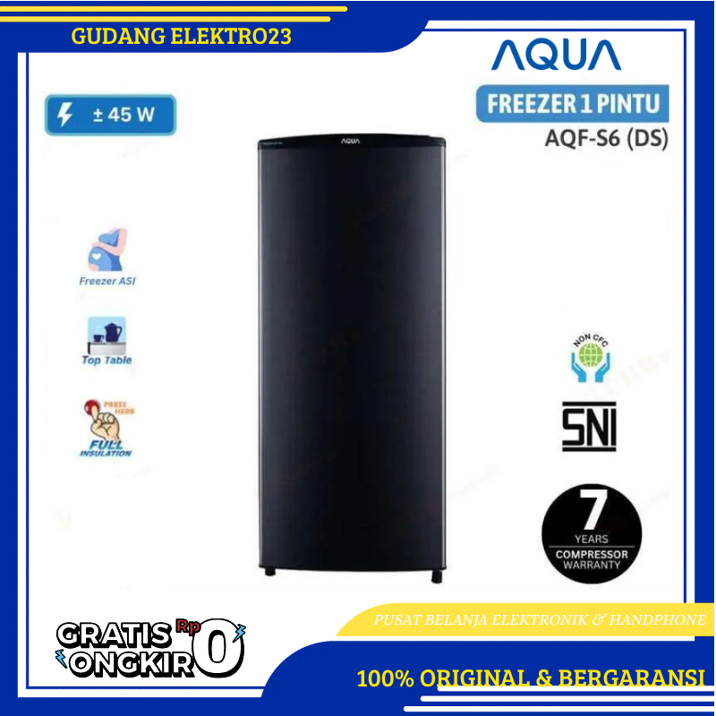 Freezer Aqua AQF S6 Home Freezer [6 rak] Freezer Es Batu GARASNI RESMI