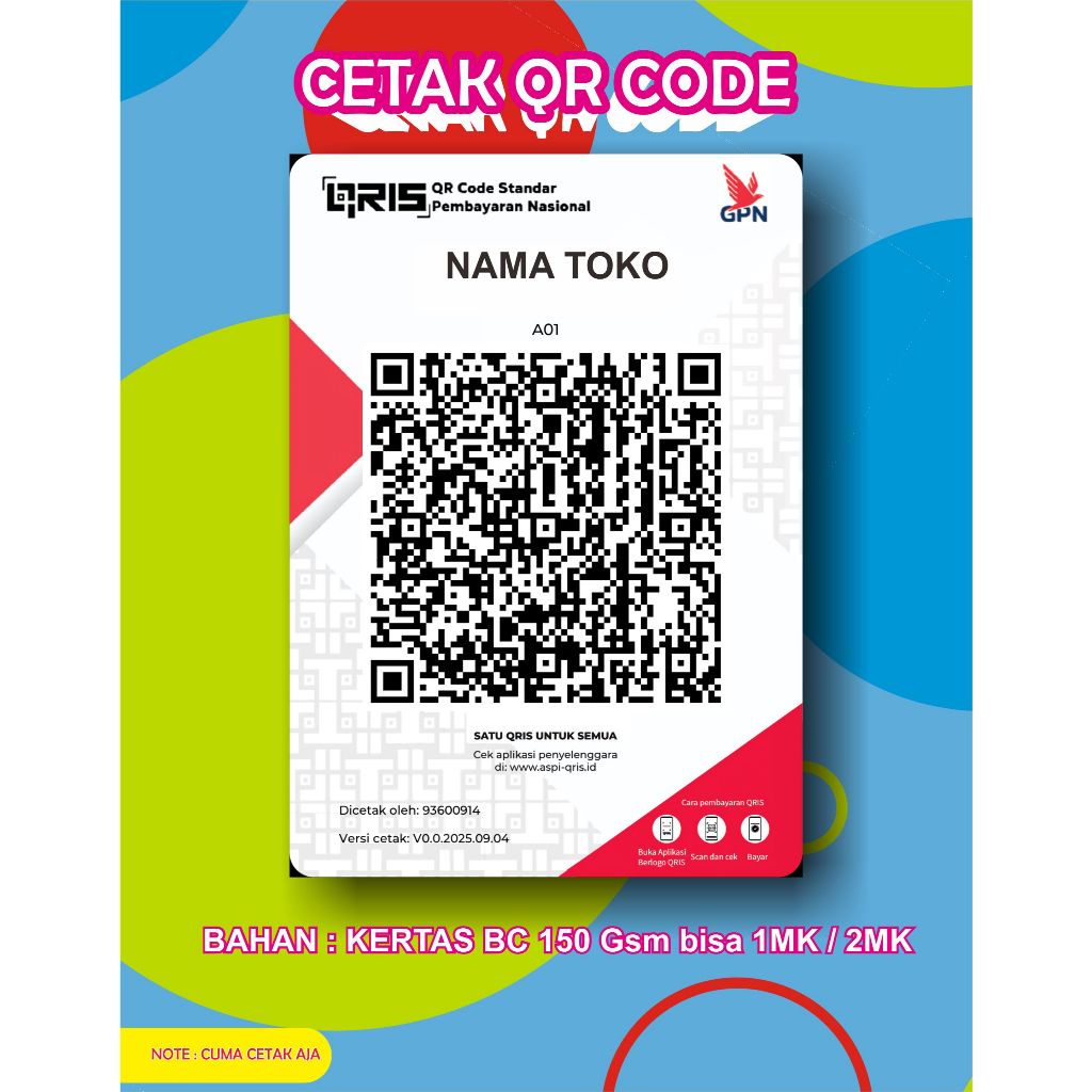 QRIS Premium - Cetak QR Code Pembayaran Digital