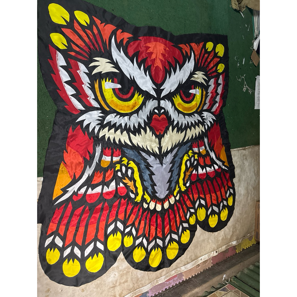 Kain Layangan Celepuk Full Cutting Uk 150 x 175 cm