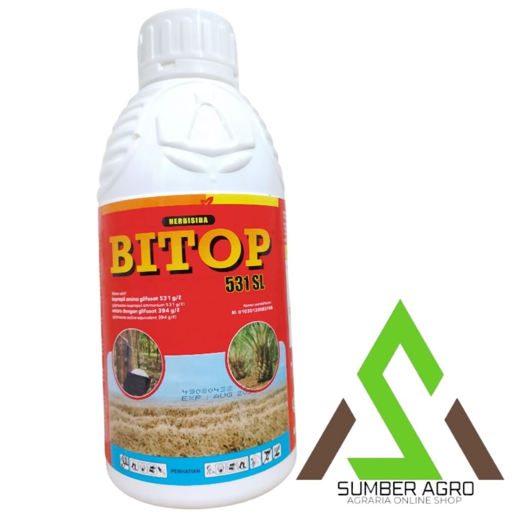 [ ORI 100% ] HERBISIDA BITOP 1 LITER 531sl