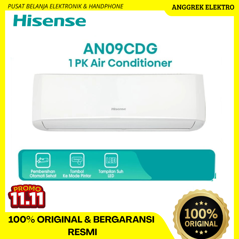 AC HISENSE Split 1PK HISENSE AN09CDG R32 1PK - AN-09CDG - AN09CDG