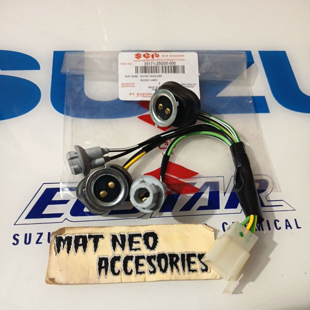 kabel soket fiting lampu depan satria Fu old Thailand 2005-2008 original SGP 35171-25G00