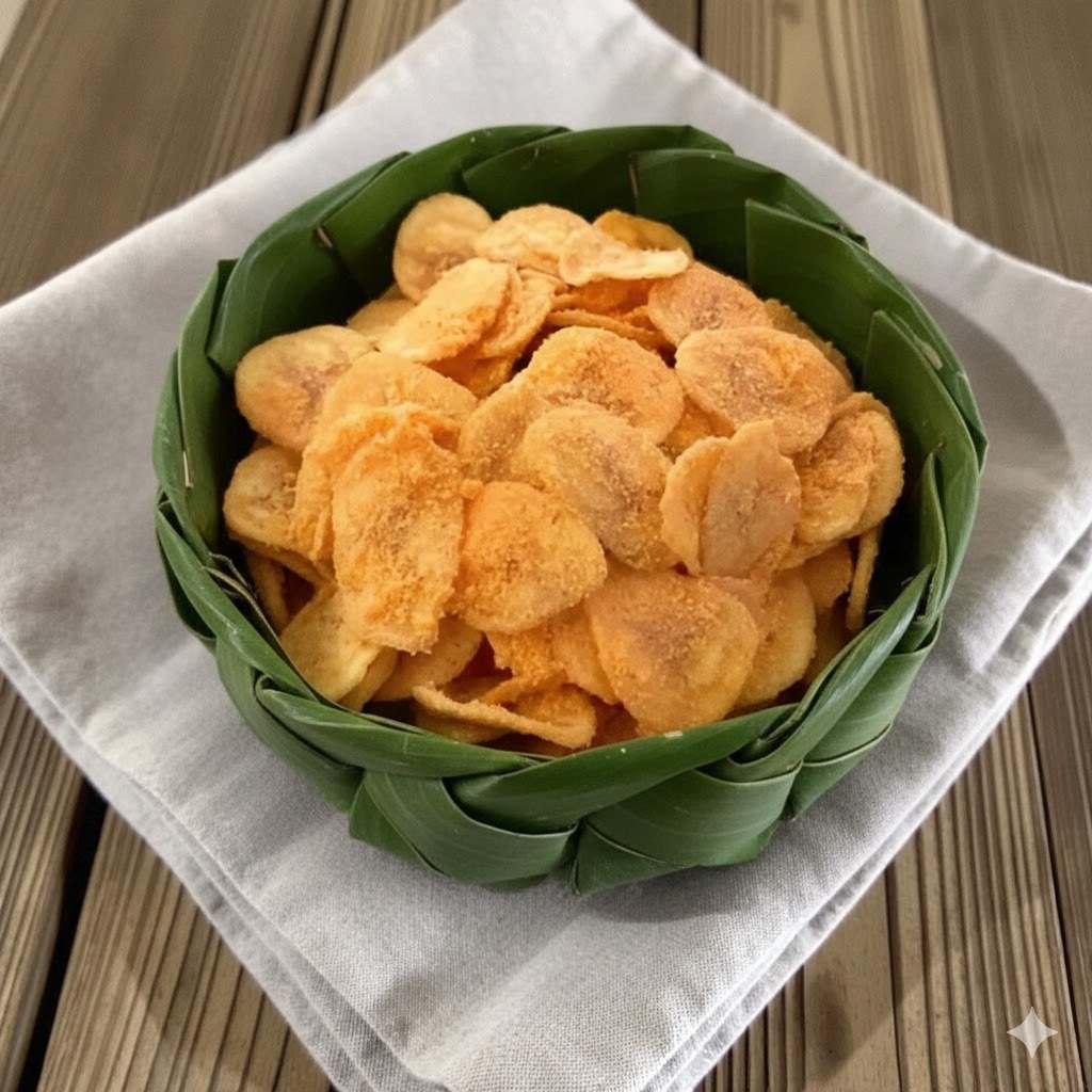 ( 500gr Dan 1 Kg ) KERIPIK PISANG DENGAN RASA ( Jagung Bakar ) KHAS LAMPUNG | KERIPIK PISANG KEPOK K