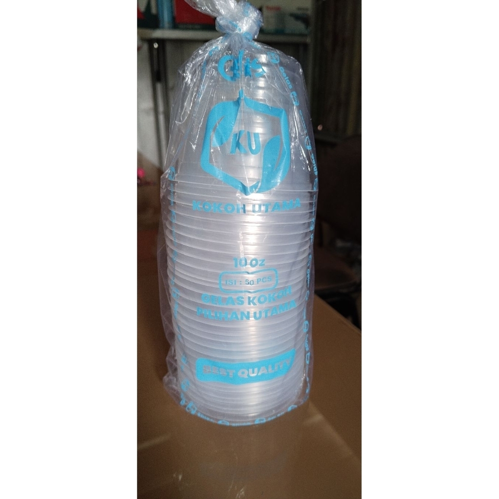 cup plastik ukuran 10oz 12oz 14oz 16oz 18oz 22oz(1Dus2000pc/uk10-16oz)(1dus 1000pc/uk18-22oz)