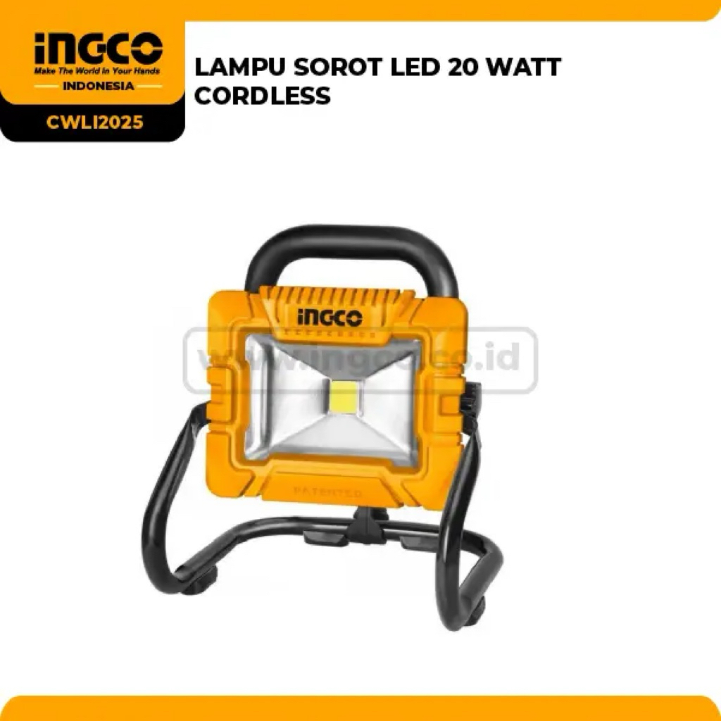 LAMPU SOROT LED 20 WATT CORDLESS INGCO CWLI2025