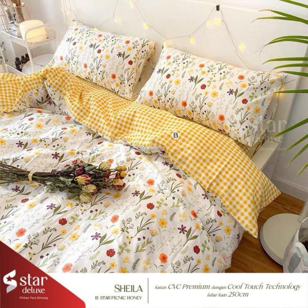 Sprei motif Bunga