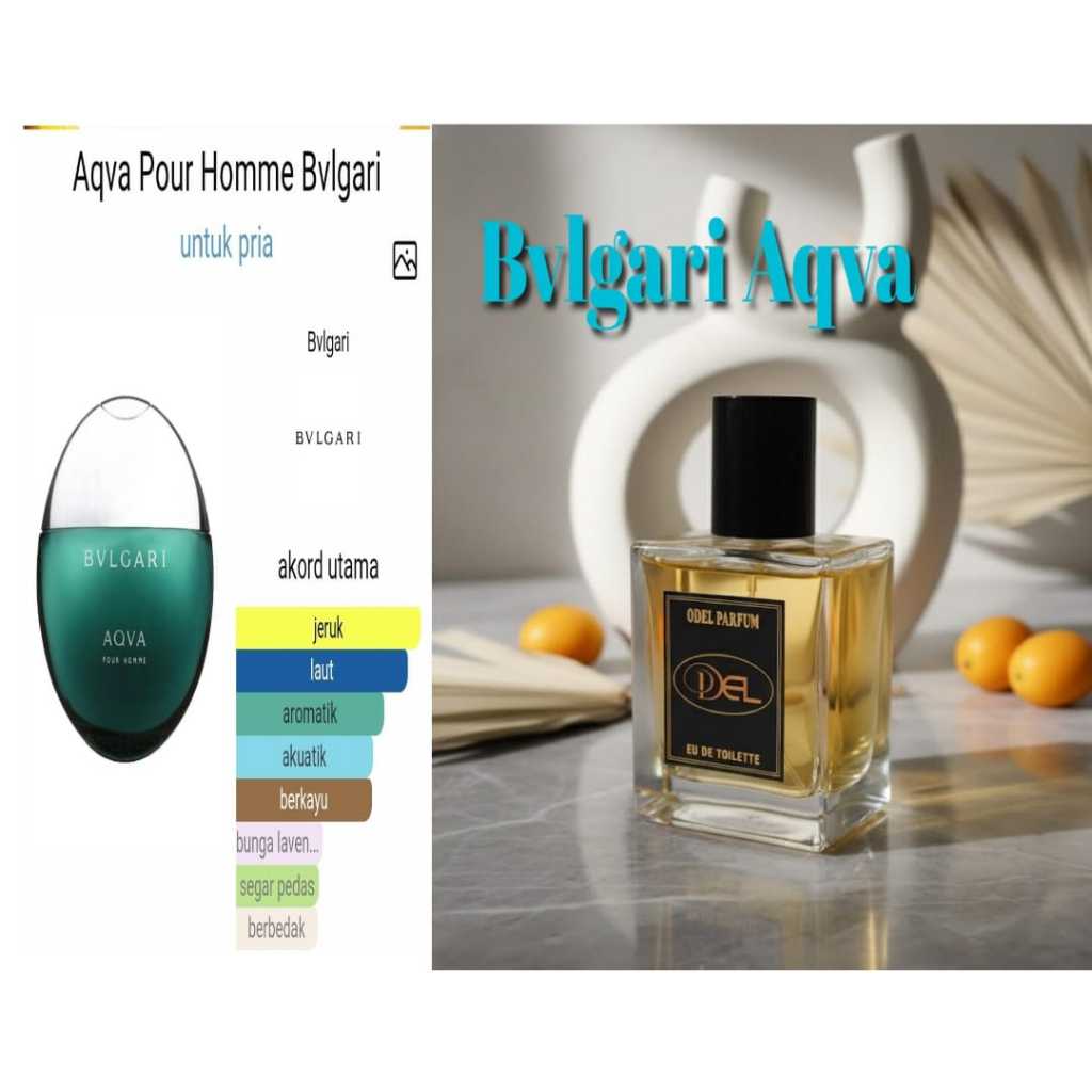 Parfum Refill Bvlgari Aqua - Wangi Segar Maskulin Tahan Lama