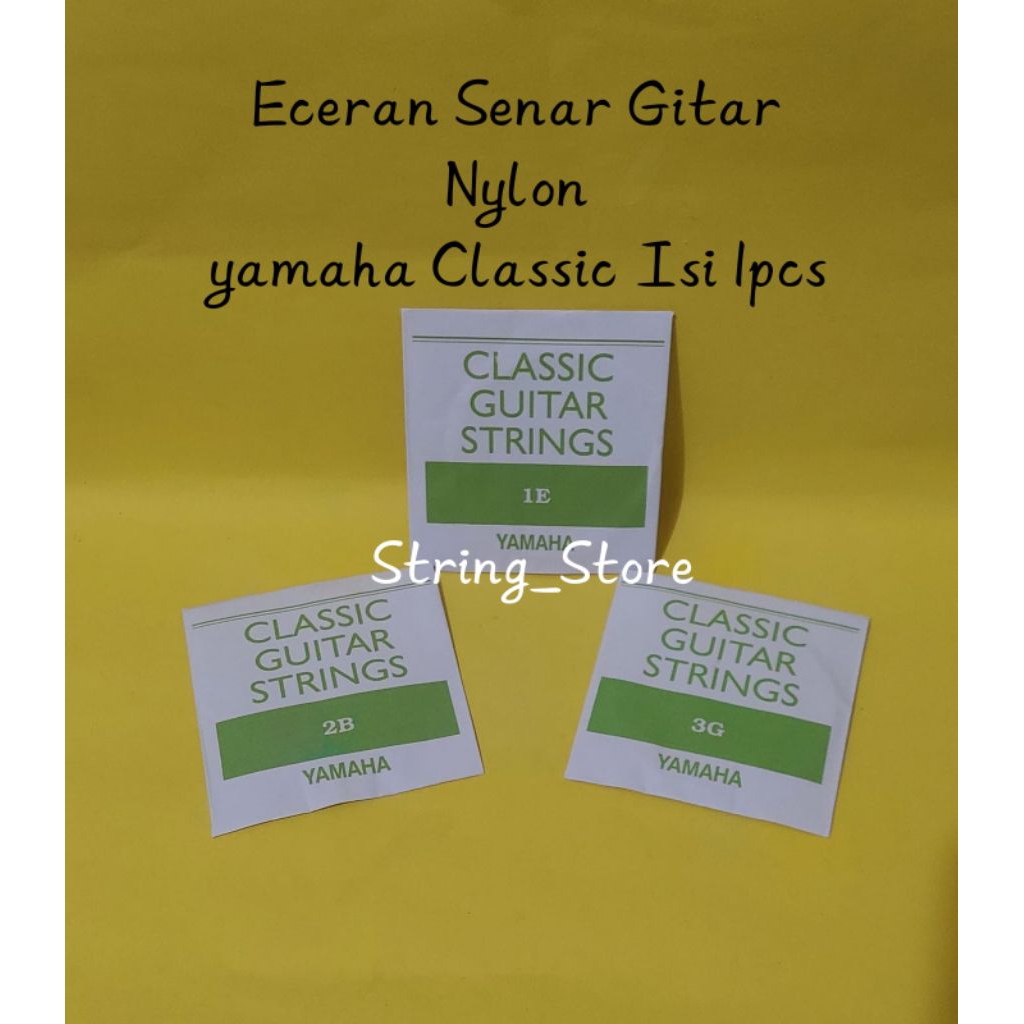Eceran Senar Gitar Nylon Yamaha Classic Ecer 1E/2B/3G/ - Senar Gitar Yamaha Classic Ketengan/Eceran 