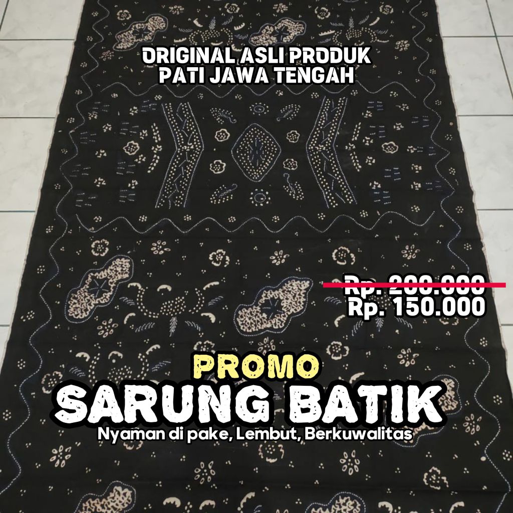 SARUNG BATIK ASLI BAKARAN PRODUK PATI JAWA TENGAH