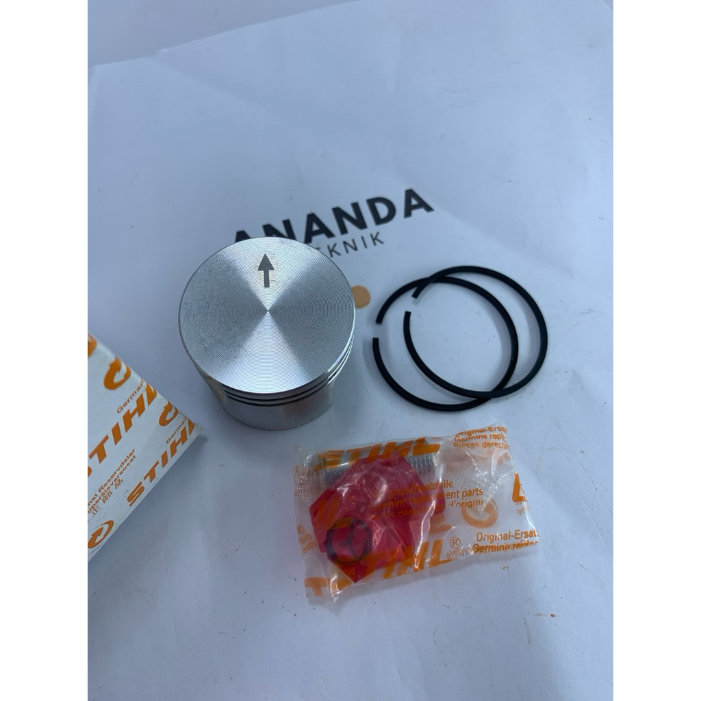 PISTON ASSY MS 170/180 STIHL PISTON GERGAJI MESIN STIHL MS170 180 PISTON SENSO STIHL MS-170 180 ORIG