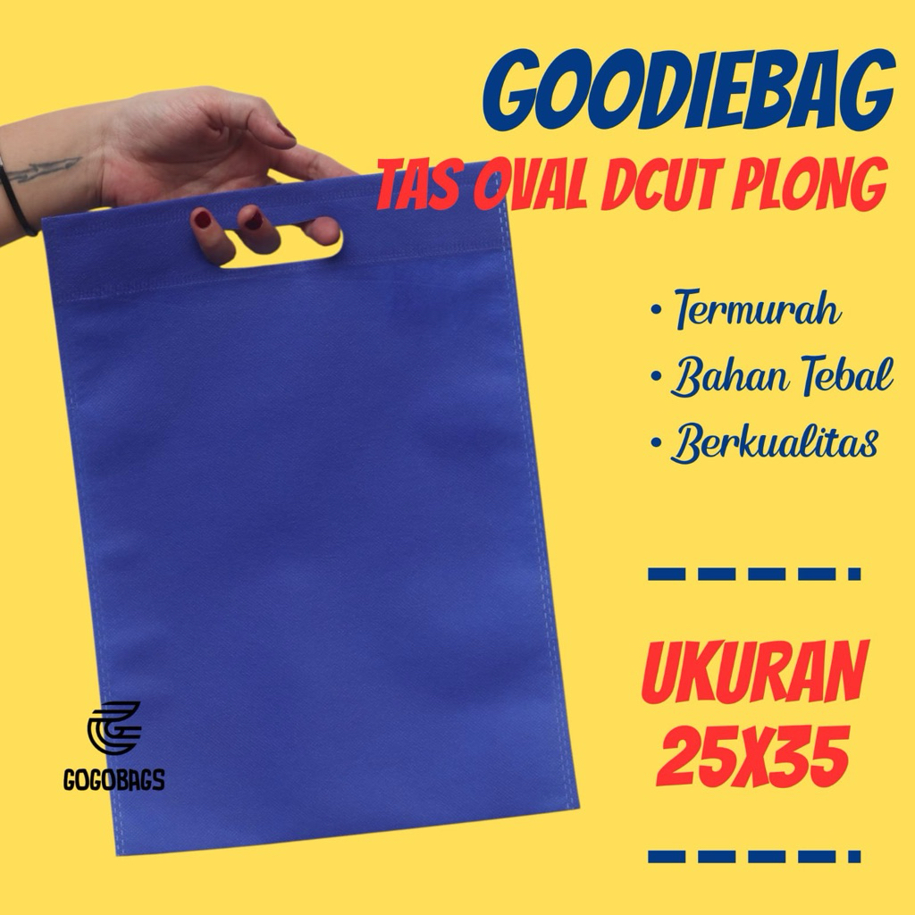 Tas Spunbond 25x35 Tas oval 25x35 Tas souvenir Tas hajatan