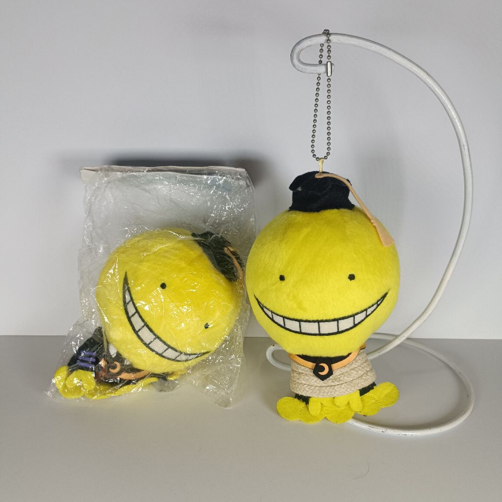Boneka Koro Sensei Ansatsu Kyoushitsu Ichiban Kuji Bag Charm Gantungan Tas Aksesoris Bayi Anime Banp