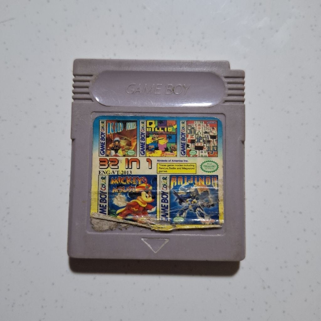 Kaset Gameboy GBC DMG 32 In 1 Second
