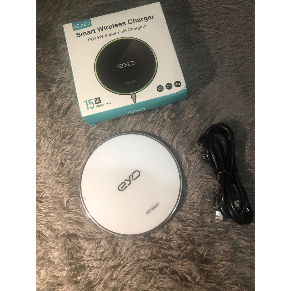 preloved wireless charger EYD cocok buat iPhone dan Android