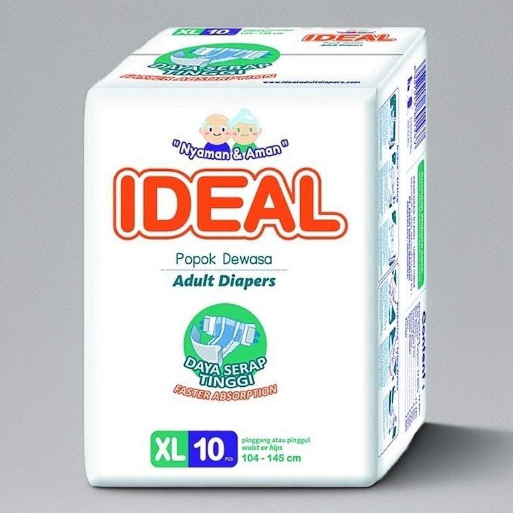 IDEAL POPOK DEWASA PEREKAT XL10 | POPOK LANSIA ANTI BOCOR XL6 | PAMPERS ORANG TUA | ADULT DIAPERS