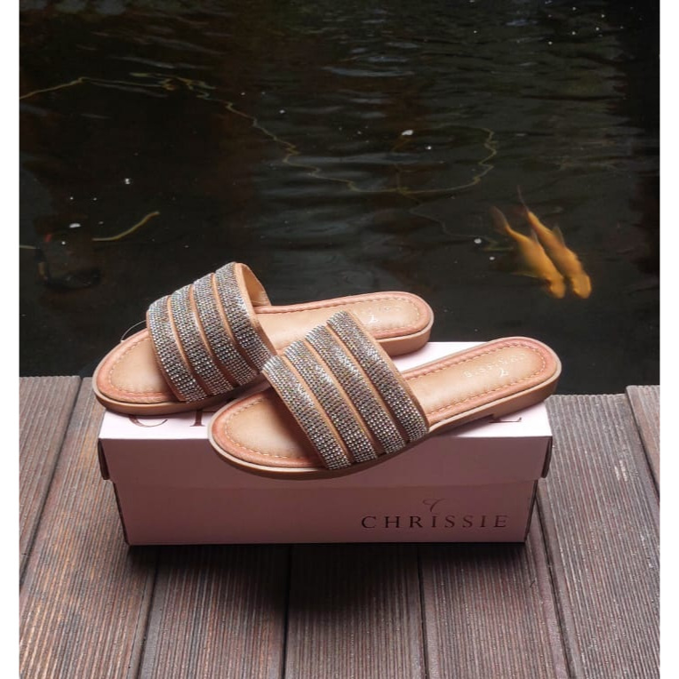 PAYLESS - CHRISSIE EVELYN - TAN. SEPATU SANDAL WANITA WITH BOX
