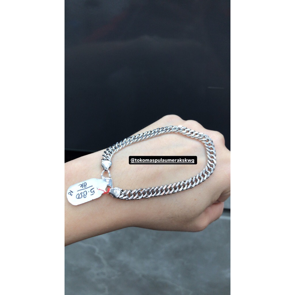 Gelang sampan putih 375