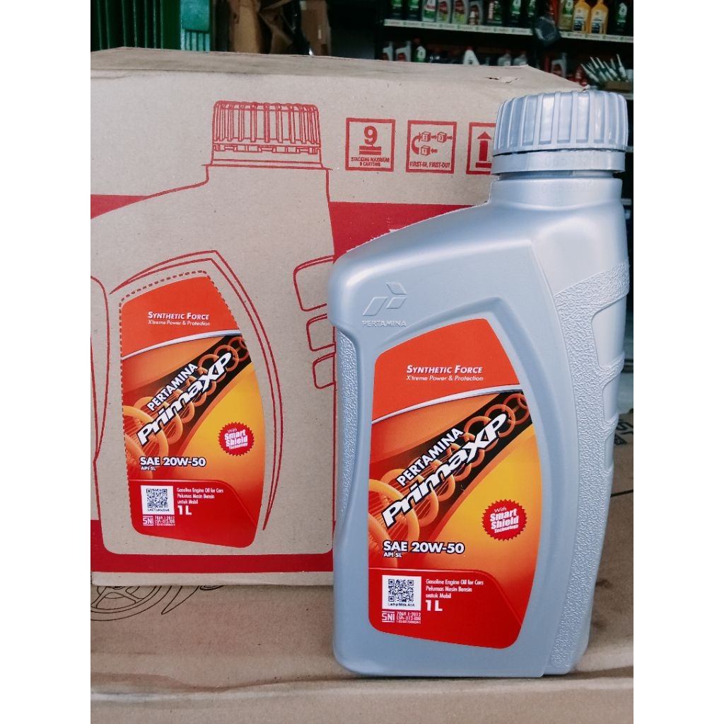 1 DUS OLI MESIN PRIMA XP 20-50W 1L ORIGINAL