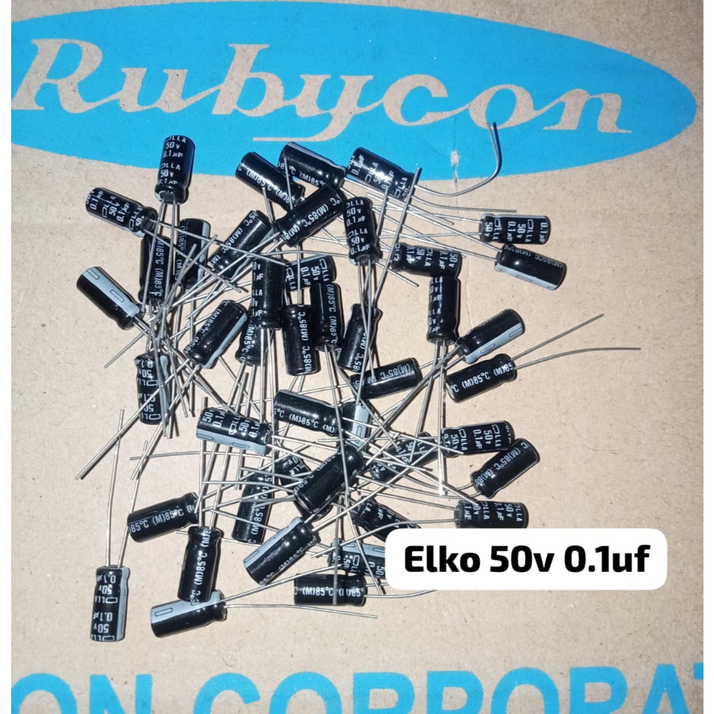 Elko 50v 0.1uf Original 0.1uf 50volt