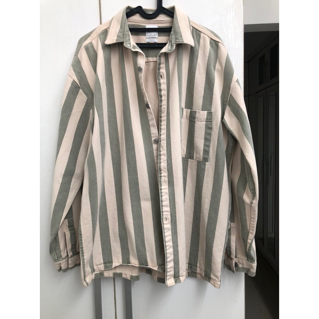 Kemeja Denim Zara Atasan Zara unisex