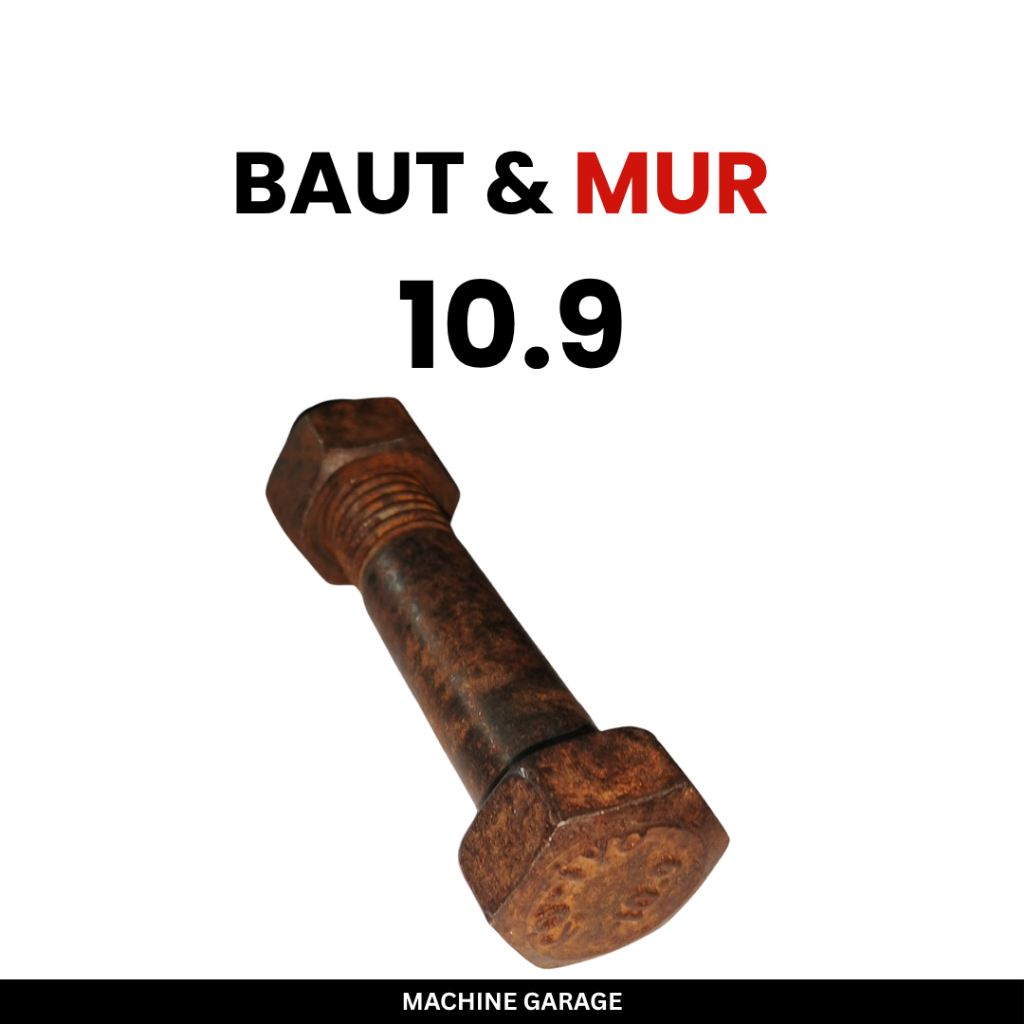 Baut dan mur baja grade 10.9