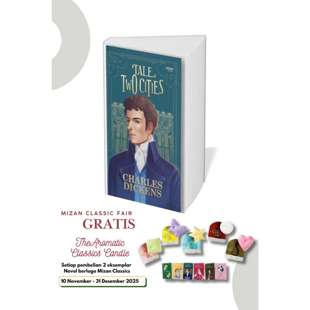 Gramedia MKG - Novel A The Tale of Two Cities (Charles Dickens) + free The Arromatic *setiap pembeli