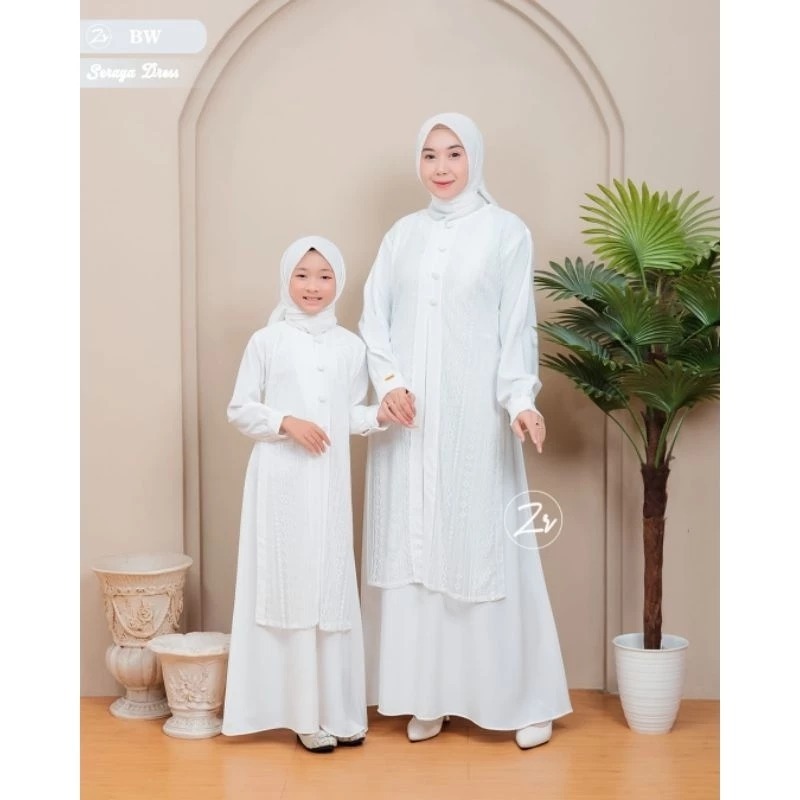 SERAYA DRESS by ZR, gamis zr, gamis seraya terbaru, gamis brukat zr, gamis lebaran terbaru