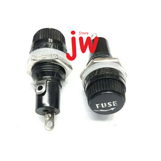 Fuse Holder Drat Kecil Besar Panel Mount Box Rumah Tempat Sekring 5x20 6x30 mm NH18 NH019