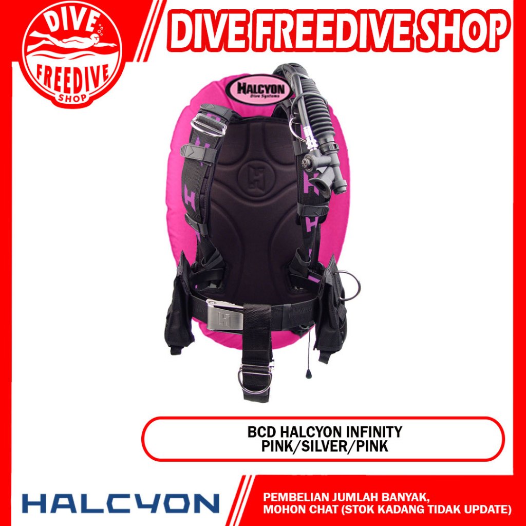 10.521.030 BCD Halcyon Infinity Aluminium Backplate Pink Silver BC Technical Donut Wing Selam Jacket