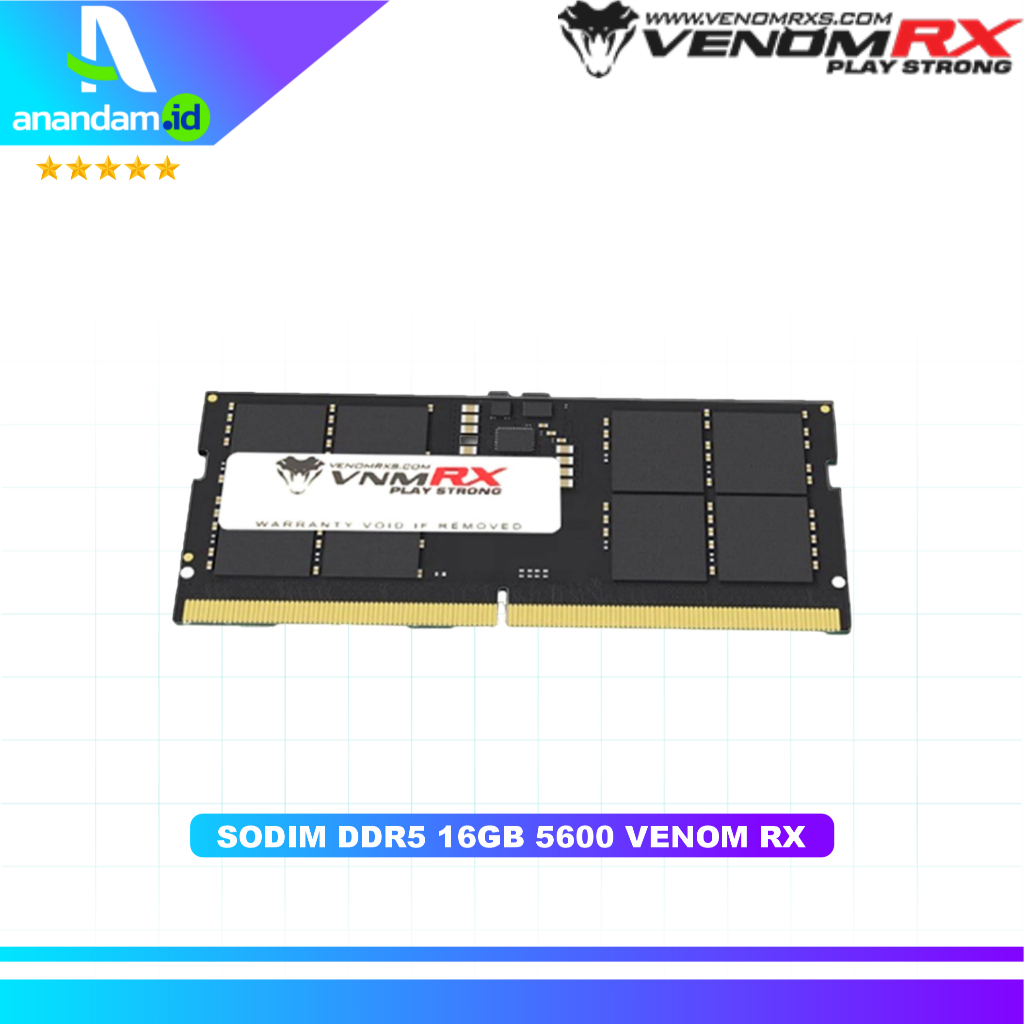 VENOMRX 16GB 5600MHz DDR5 SODIMM | Memory RAM Laptop VENOM RX